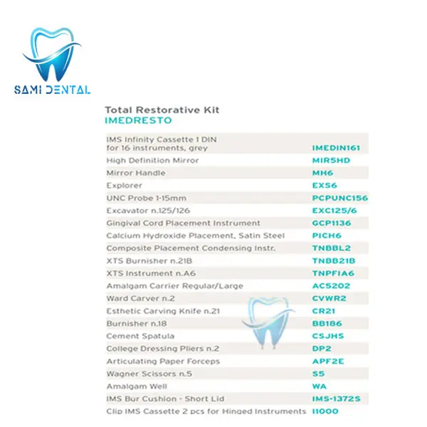 کیت ابزار ترمیمی هوفردی _ Total Restorative Kit Hu-Friedy
