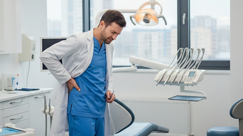 کاهش کمر درد دندان پزشکان