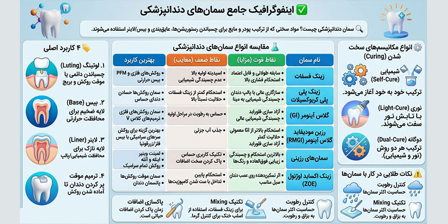 سمان دندانپزشکی چیست