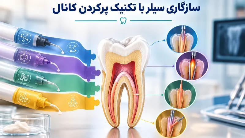 سازگاری سیلرها با تکنیک های مختلف پرکردن کانال